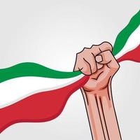 illustration vectorielle de festa della repubblica italiana affiche