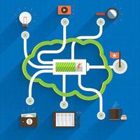 conception de marketing numérique infographique vecteur