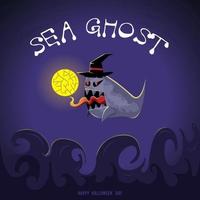 illustrations de fantômes de mer vecteur
