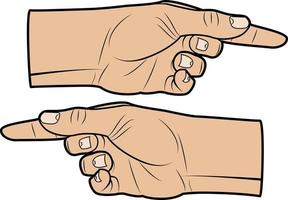 vecteur image de indice les doigts montrer du doigt