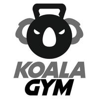 moderne vecteur plat conception Facile minimaliste logo modèle de koala Gym aptitude tête mascotte personnage vecteur collection pour marque, emblème, étiqueter, badge. isolé sur blanc Contexte.