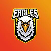 mascotte de Aigle tête cette est adapté pour e-sport jeu logo modèle vecteur