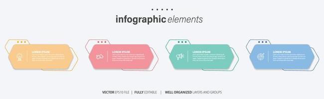 modèle infographique de vecteur