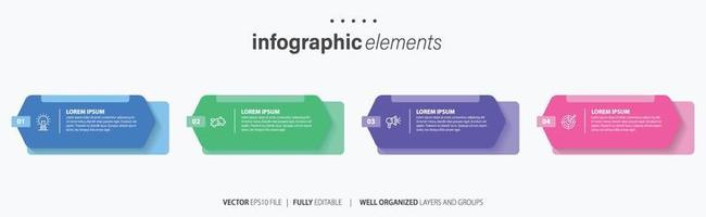 modèle infographique de vecteur