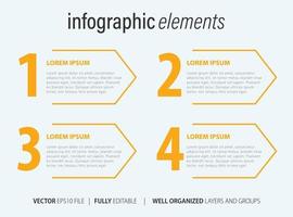 affaires infographie avec moderne conception vecteur. vecteur