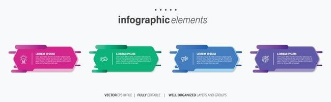 modèle infographique de vecteur