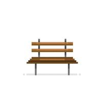 en bois banc dans pixel art style vecteur