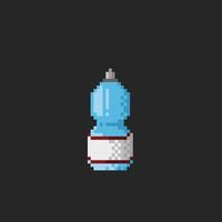 Plastique bouteille dans pixel art style vecteur