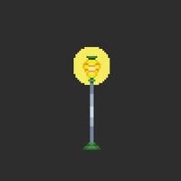 parc lampe dans pixel art style vecteur