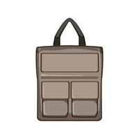 Bureau portable sac dessin animé vecteur illustration