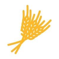 oreilles de blé récolte Couleur icône vecteur illustration