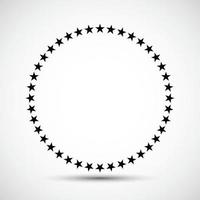 étoile en cercle icône symbole signe isoler sur fond blanc, illustration vectorielle eps.10 vecteur