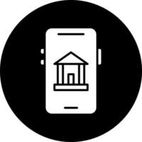 mobile bancaire vecteur icône style
