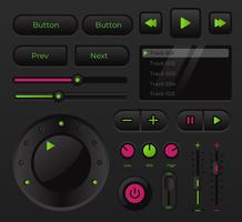 Contrôle de l'interface utilisateur de musique audio moderne