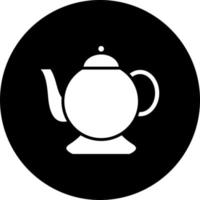 thé pot vecteur icône style