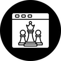 échecs Jeu vecteur icône style
