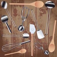 icône d & # 39; outils de cuisine vecteur