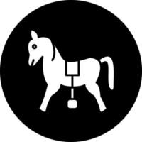 cheval vecteur icône style