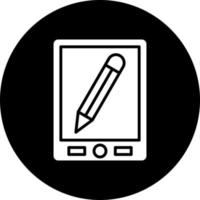 graphique tablette vecteur icône style