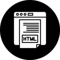 html vecteur icône style