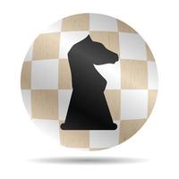 icône échecs Chevalier vecteur