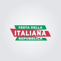 affiche du jour de la république italienne vecteur