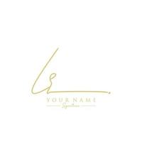 lettre lr signature logo template vecteur