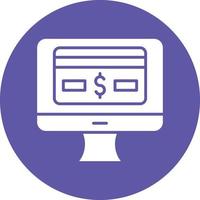 vecteur conception en ligne Paiement icône style