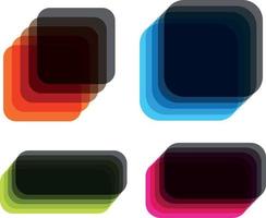 vecteur image de transparent coloré formes