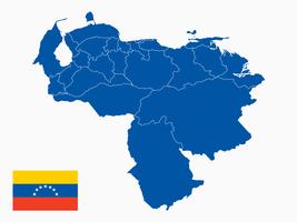 Vecteur de carte du Venezuela