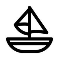 bateau icône pour votre site Internet, mobile, présentation, et logo conception. vecteur