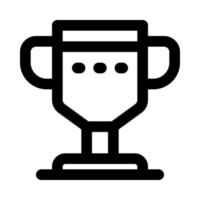 icône de trophée pour votre site Web, mobile, présentation et conception de logo. vecteur