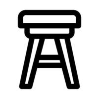 tabouret icône pour votre site Internet, mobile, présentation, et logo conception. vecteur