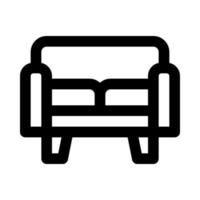 icône de canapé pour votre site Web, mobile, présentation et création de logo. vecteur