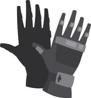 vecteur image de noir protecteur gants