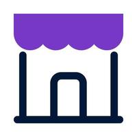 icône de magasin pour votre site Web, mobile, présentation et conception de logo. vecteur