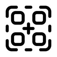 qr code icône pour votre site Internet, mobile, présentation, et logo conception. vecteur