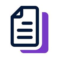 icône de document pour votre site Web, mobile, présentation et conception de logo. vecteur