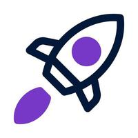 icône de fusée pour votre site Web, mobile, présentation et conception de logo. vecteur