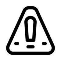 icône d'alerte pour votre site Web, mobile, présentation et conception de logo. vecteur