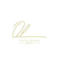 lettre ol signature logo template vecteur