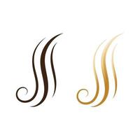 symbole de vecteur de logo de cheveux, icône de l'illustration