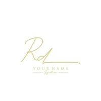 lettre rd signature logo template vecteur