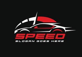 la vitesse courses voiture logo conception vecteur illustration