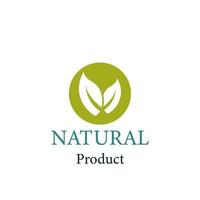 conception de vecteur naturel.logo produit naturel