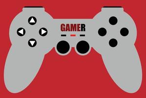 une jeu tampon avec une mot joueur, gris et noir couleur, manette de jeu, jeu manette, manette, manette de jeu illustration vecteur, jeu icône, adapté pour social médias et t chemise imprimer, bien pour applications et la toile vecteur