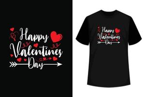 content valentines journée t chemise conception graphique modèle vecteur