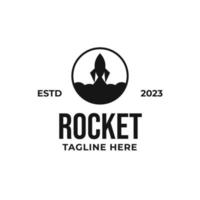 vecteur fusée lancement logo conception concept illustration idée