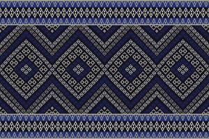 aztèque tribal bleu Couleur modèle pour frontière décoration, table coureur, etc. traditionnel aztèque tribal frontière géométrique carré diamant forme sans couture modèle utilisation pour Accueil décoration éléments. vecteur