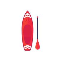 illustration vectorielle de sup board et paddle vecteur